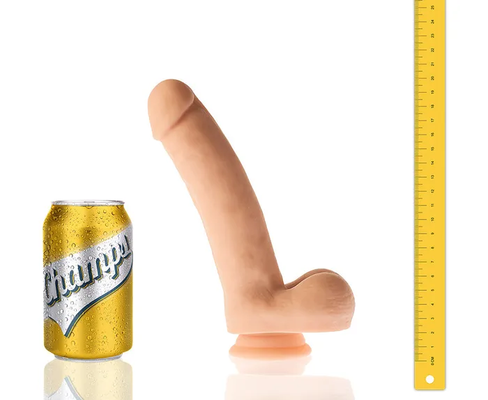 Champs Dildos Champs Curly Original Dildo 20 cm Lichte Huidskleur