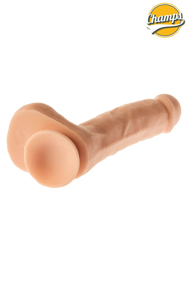 Champs Dildos | Champs - Curly - Original Dildo - 20 cm - Lichte Huidskleur