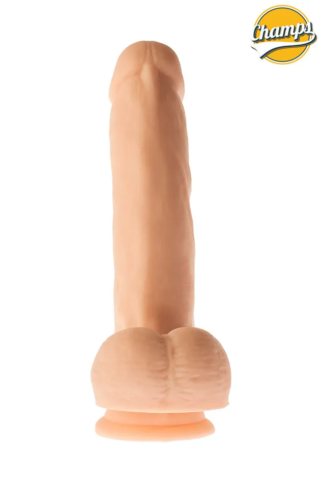 Champs Dildos | Champs - Curly - Original Dildo - 20 cm - Lichte Huidskleur