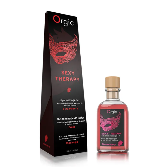 Honey’s Toy Couples | Orgie Lips Massage Kit Strawberry可食用按摩油(士多啤梨)