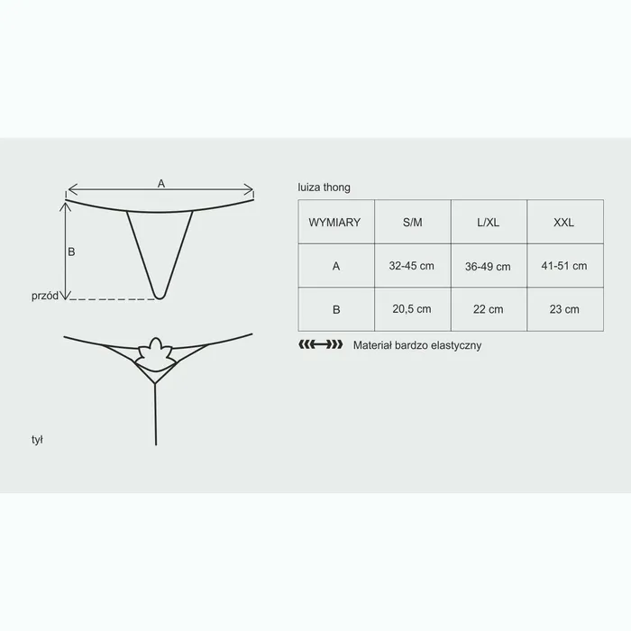 Male Sex Toys | Obsessive Sexy Perizoma Luiza Thong Nero - S/M