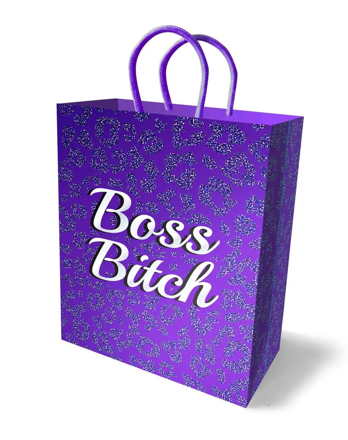 Boss Bitch Gift Bag Purple Little Genie Vibrators