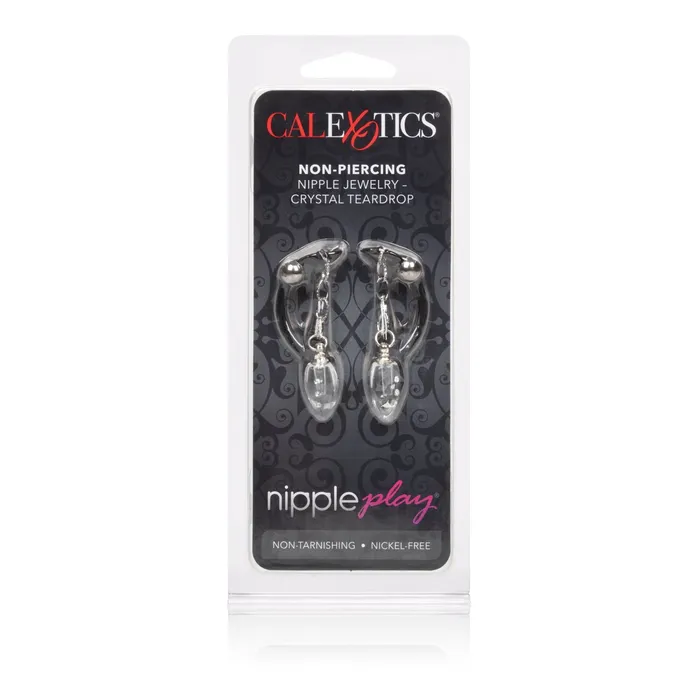 CalExotics Couples | Nipple Play Non-Piercing Nipple Jewelry Crystal  Teardrop