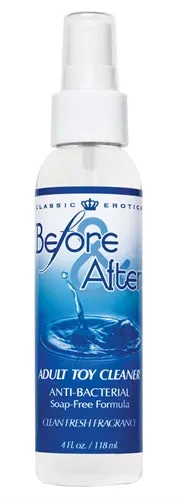 Classic Brands Vibrators Before and After Anti Bacterial Toy Cleaner 4 Oz