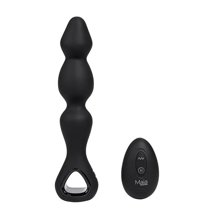 Maia HUDSON - Black 19 cm USB Rechargeable Anal Vibrator with Wireless Remote | Maia Toys Anal Maia HUDSON - Black 19 cm USB Rechargeable Anal Vibrator with Wireless Remote | Maia Toys Anal