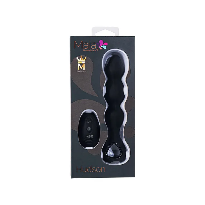 Maia HUDSON - Black 19 cm USB Rechargeable Anal Vibrator with Wireless Remote | Maia Toys Anal Maia HUDSON - Black 19 cm USB Rechargeable Anal Vibrator with Wireless Remote | Maia Toys Anal