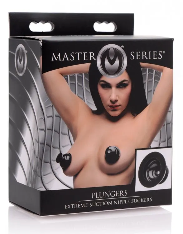 Male Sex Toys | Master Series Plungers Extreme Suction Silicone Nipple Sucker - XR Brands