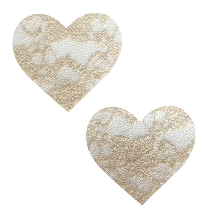 Neva Nude Nude Toffee Lace I Heart U Pasties Female Sex Toys