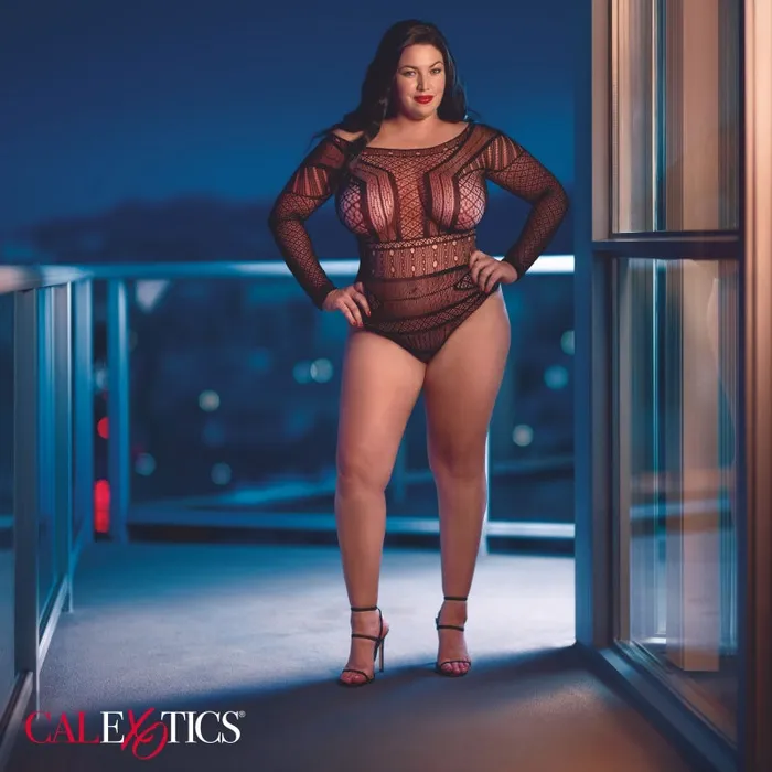 Plus Size | Calexotics Scandal Plus Size Off the Shoulder Body Suit - Plus Size - Black Plus Size | Calexotics Scandal Plus Size Off the Shoulder Body Suit - Plus Size - Black