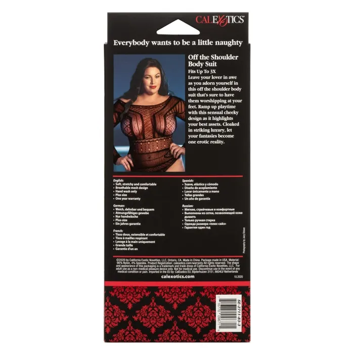 Plus Size | Calexotics Scandal Plus Size Off the Shoulder Body Suit - Plus Size - Black Plus Size | Calexotics Scandal Plus Size Off the Shoulder Body Suit - Plus Size - Black