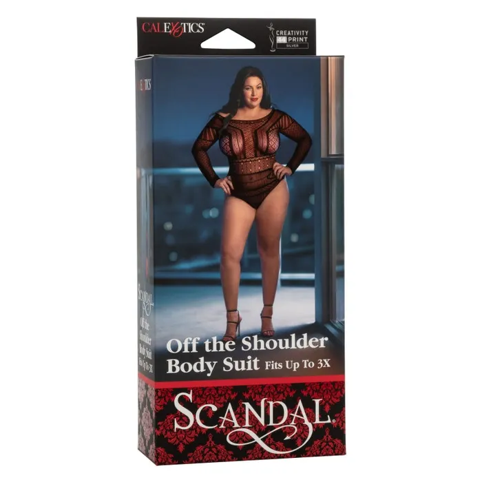 Plus Size | Calexotics Scandal Plus Size Off the Shoulder Body Suit - Plus Size - Black Plus Size | Calexotics Scandal Plus Size Off the Shoulder Body Suit - Plus Size - Black