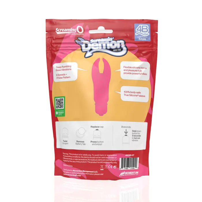 Screaming O Vibrators 4b Demon Strawberry