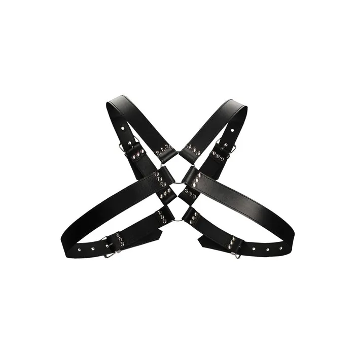 Shots Toys Female Sex Toys | Ouch! Men's Large Buckle Harness - Black - One Size Shots Toys Female Sex Toys | Ouch! Men's Large Buckle Harness - Black - One Size