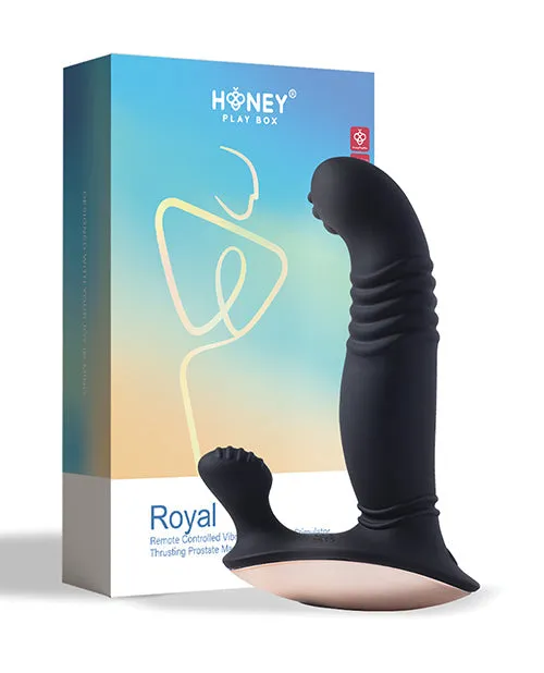 Uc Global Trade INChoney Play B Anal | Royal Thrusting Vibrating Prostate & Perineum Massager - Black