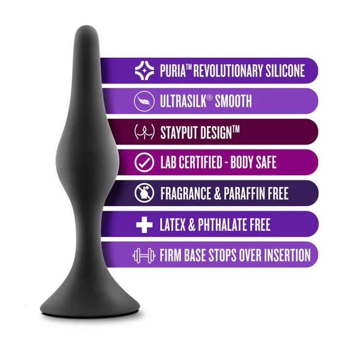 Anal Blush Novelties Anal Adventures Platinum Silicone Beginner Plug Kit Black Set of 3 Sizes Anal Blush Novelties Anal Adventures Platinum Silicone Beginner Plug Kit Black Set of 3 Sizes