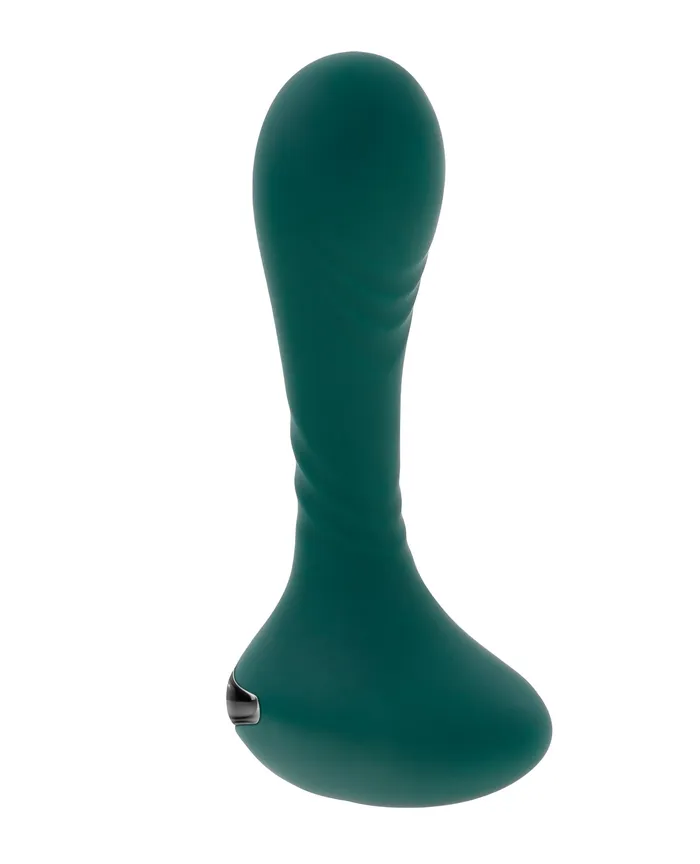 Anal Gender X Goes Anywhere Vibrating Silicone Plug Teal Evolved Novelties INC