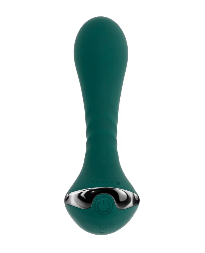 Anal Gender X Goes Anywhere Vibrating Silicone Plug Teal Evolved Novelties INC