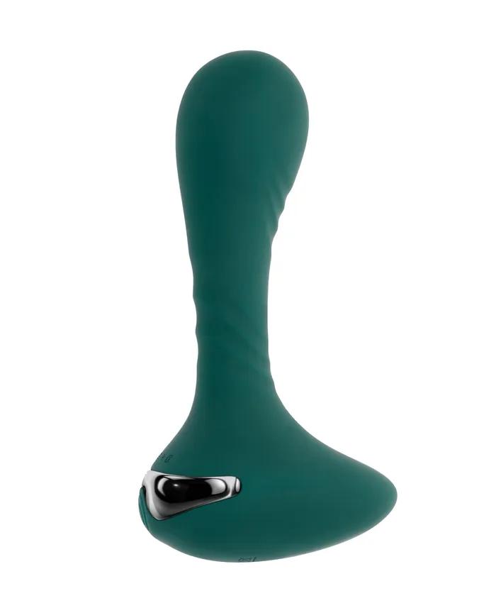 Anal Gender X Goes Anywhere Vibrating Silicone Plug Teal Evolved Novelties INC