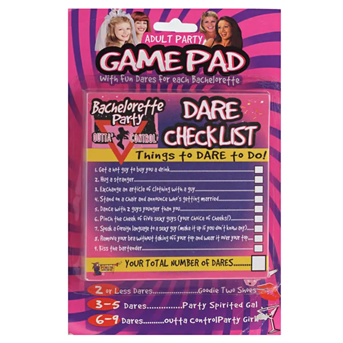 Bachelorette Do You Dare Game Forum Novelties Inc Games