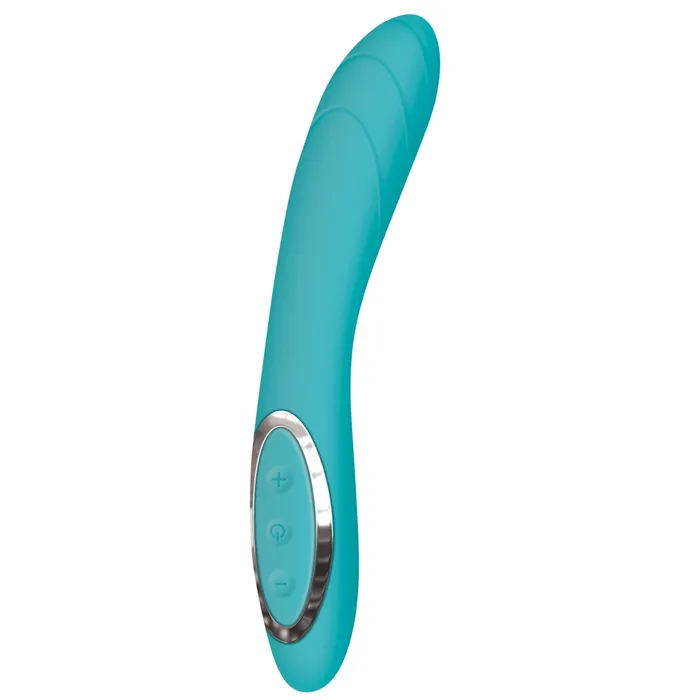 CalExotics Vibrators Adam Eve G Gasm Curve Rechargeable Vibrator Teal