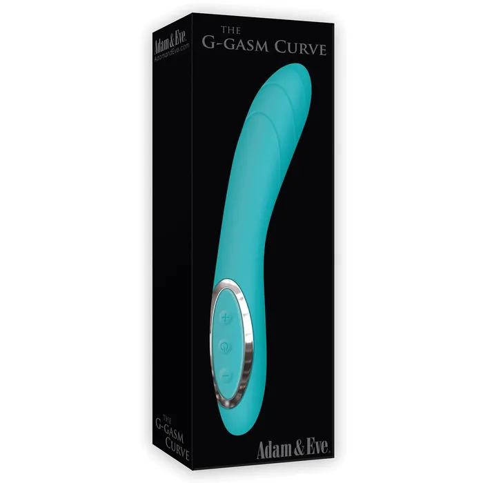 CalExotics Vibrators Adam Eve G Gasm Curve Rechargeable Vibrator Teal