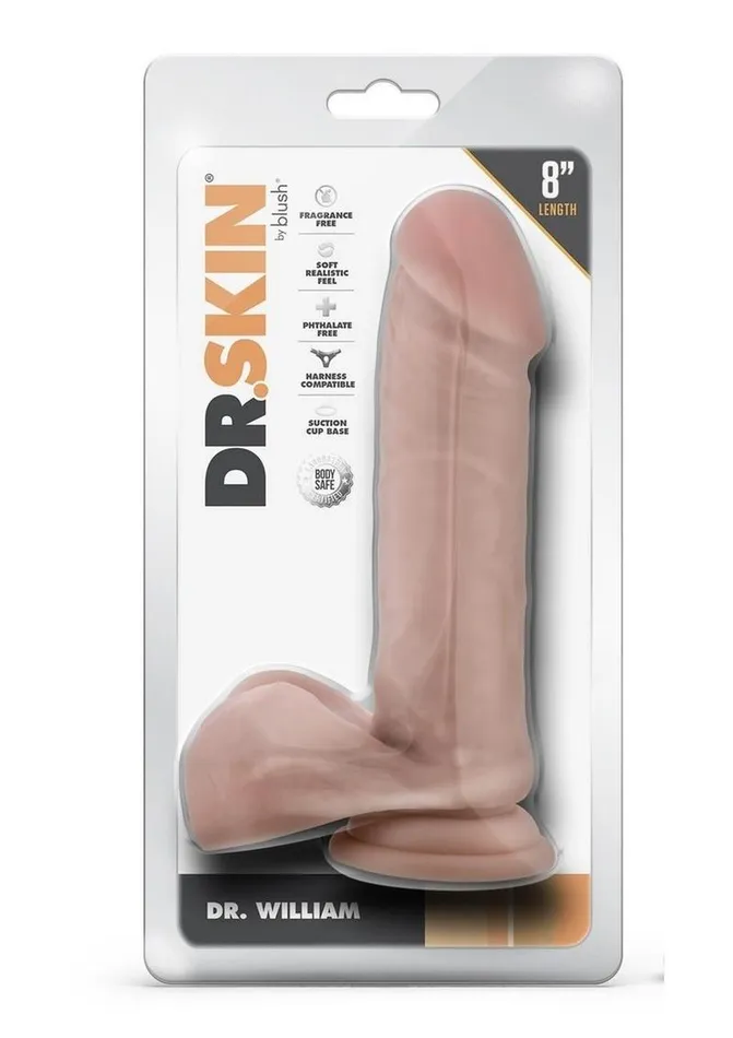 Female Sex Toys Dr Skin Dr Skin Dr William Dildo with Balls and Suction Cup