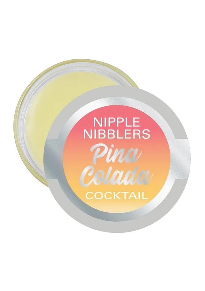 Jelique Female Sex Toys Jelique Nipple Nibbler Cocktail Pleasure Balm Pina Colada 3 Gm Bulk Bag36pcs