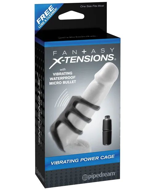 Pipedream Products Male Sex Toys Fantasy Xtensions Vibrating Power Cage Black Pipedream Products Male Sex Toys Fantasy Xtensions Vibrating Power Cage Black