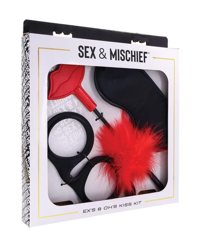 Sportsheets International Sex Mischief Exs Ohs Kiss Kit RedBlack Anal