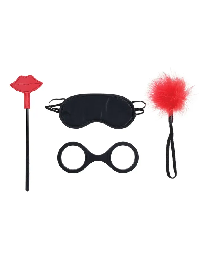 Sportsheets International Sex Mischief Exs Ohs Kiss Kit RedBlack Anal