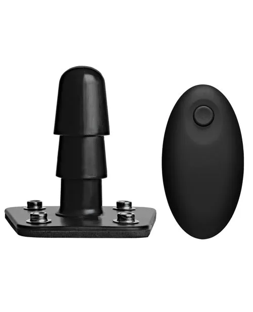 VacULock Vibrating Remote Plug wSnaps Black Doc Johnson Anal