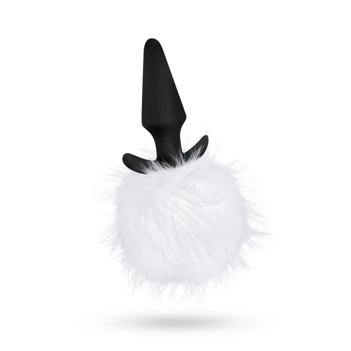 Vibrators Blush Novelties Pom Plugs Fur Pom Pom White