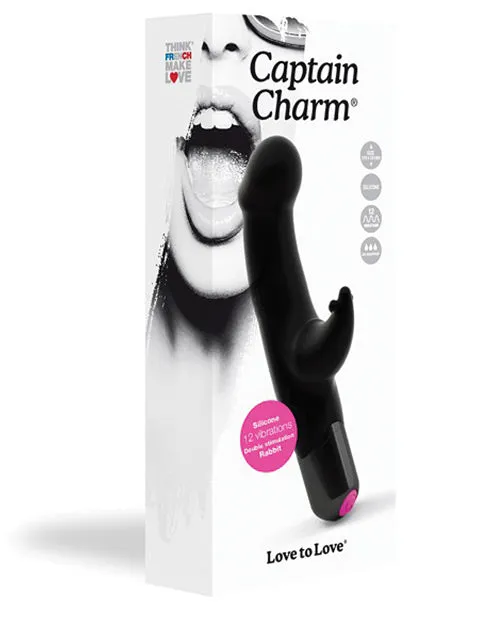 Vibrators Lovely Planet Love to Love Captain Charm Rabbit Black