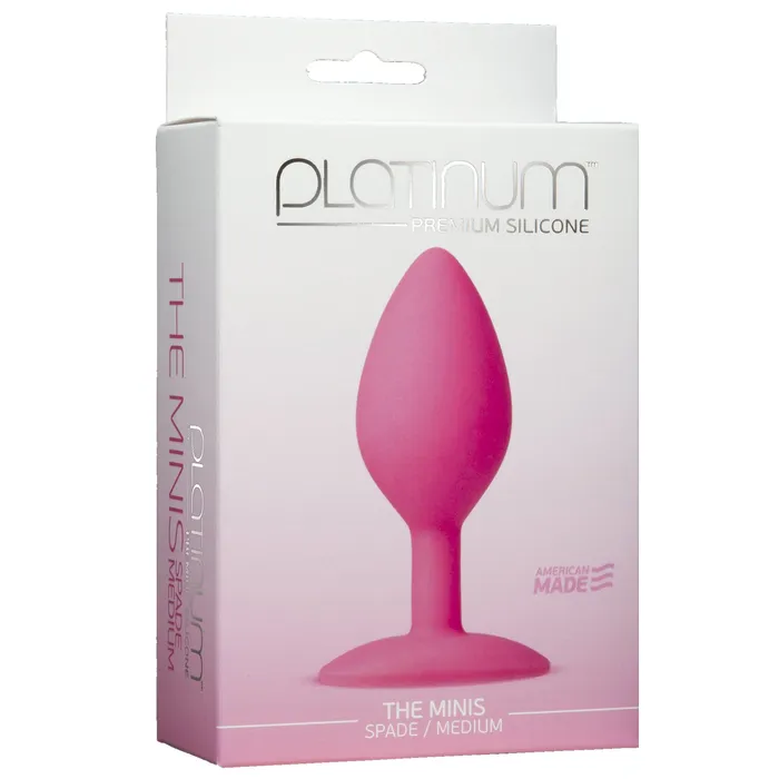 Vibrators Platinum Premium Silicone Platinum The Minis Spade Med Pink