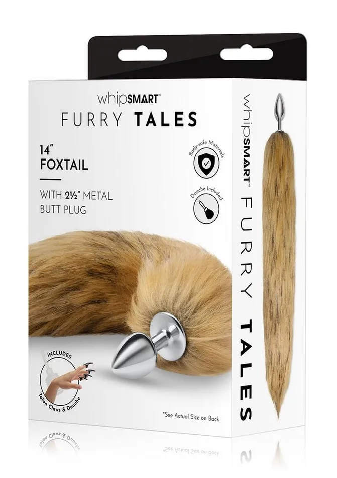 Whipsmart Male Sex Toys WhipSmart Metal Plug with 14in Fox Tail