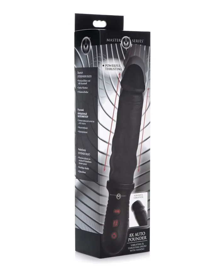 Xr LLC Anal Master Series 8X Auto Pounder Vibrating Thrusting Dildo wHandle Black Xr LLC Anal Master Series 8X Auto Pounder Vibrating Thrusting Dildo wHandle Black