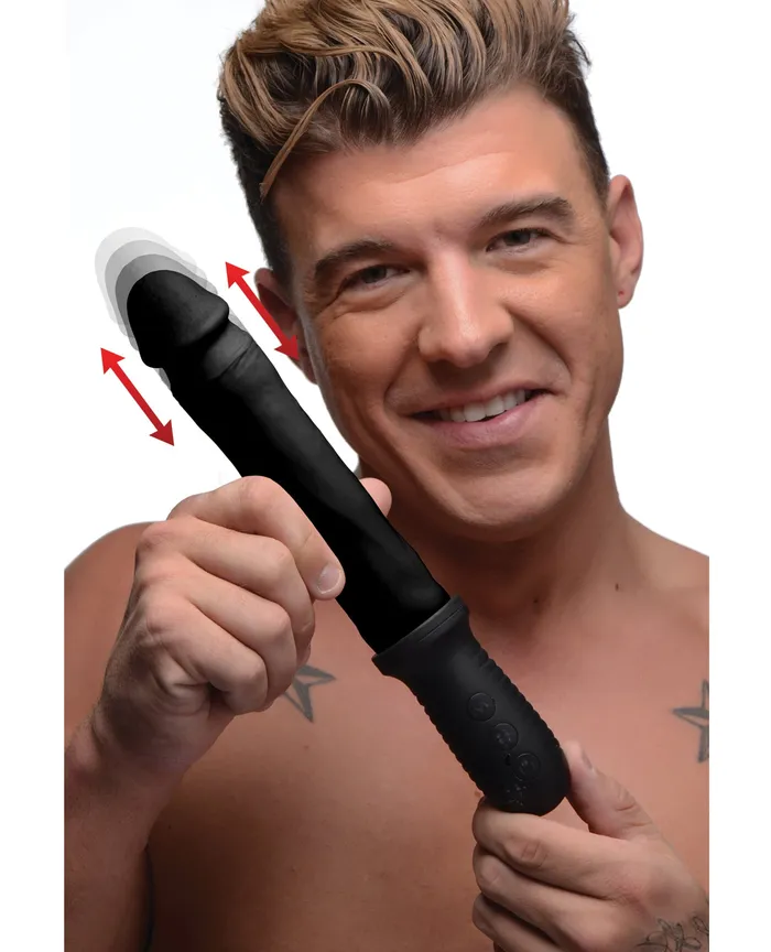 Xr LLC Anal Master Series 8X Auto Pounder Vibrating Thrusting Dildo wHandle Black Xr LLC Anal Master Series 8X Auto Pounder Vibrating Thrusting Dildo wHandle Black