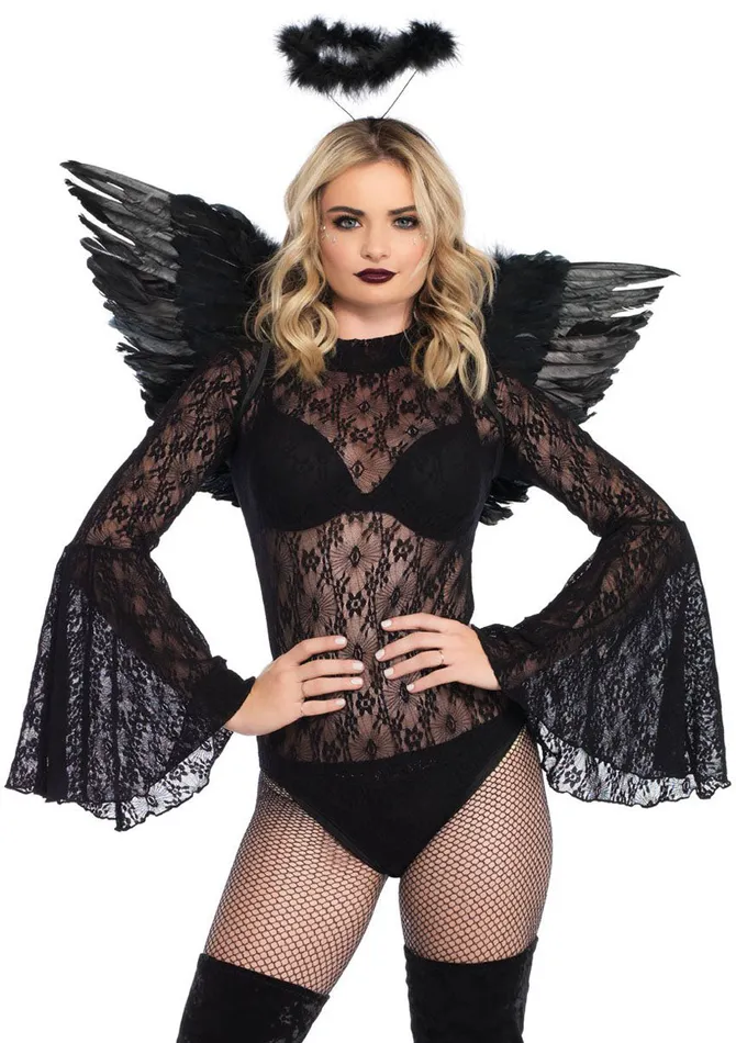 Anal 2 Pc Angel Accessory Kit Black Leg Avenue