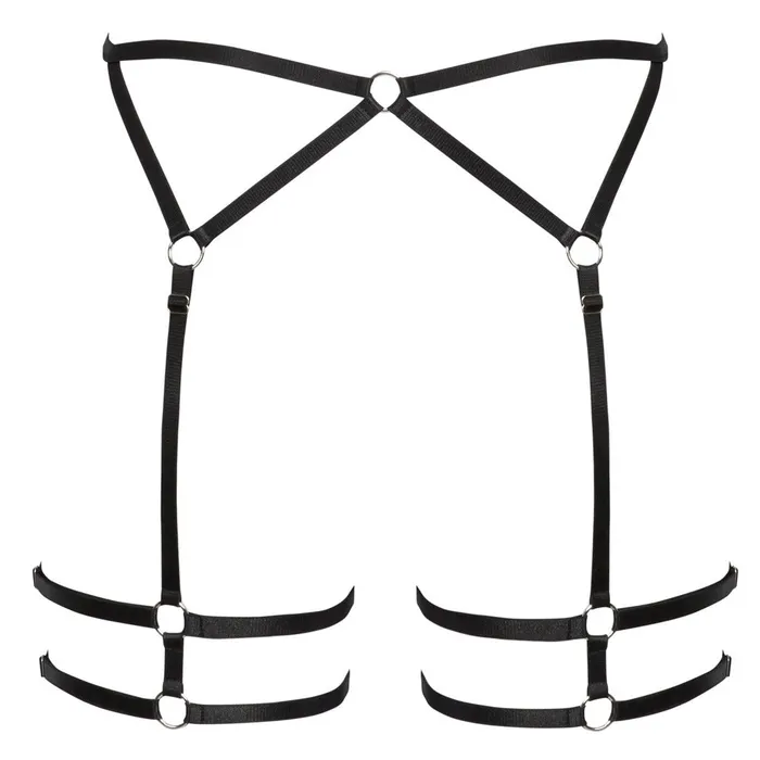 Anal Cottelli Strappy Suspender Belt Black Cottelli Lingerie Anal Cottelli Strappy Suspender Belt Black Cottelli Lingerie