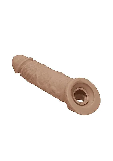 Realrock Penis Sleeve 8in Tan SHOTS AMERICA Male Sex Toys Realrock Penis Sleeve 8in Tan SHOTS AMERICA Male Sex Toys