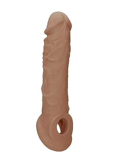 Realrock Penis Sleeve 8in Tan SHOTS AMERICA Male Sex Toys Realrock Penis Sleeve 8in Tan SHOTS AMERICA Male Sex Toys