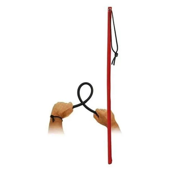 Restraints STR Bondage Leather Cane Red