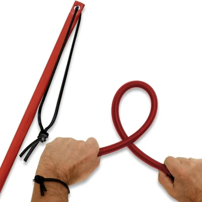 Restraints STR Bondage Leather Cane Red