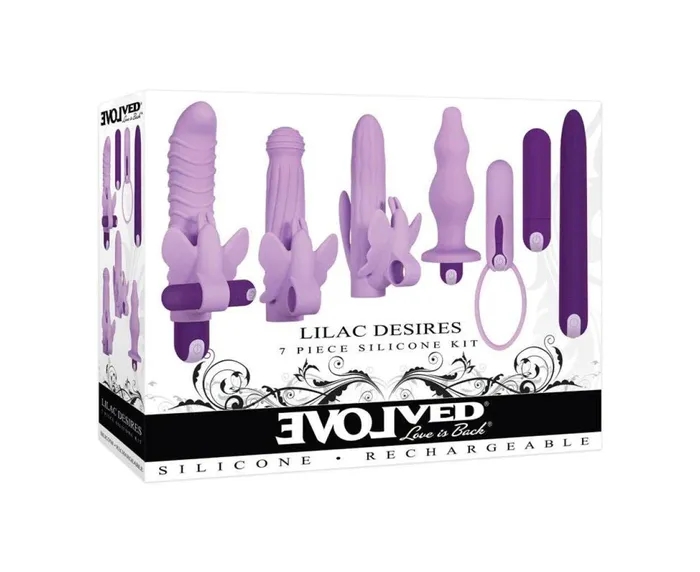 Vibrators EVOLVED Evolved Lilac Desires 7 Piece kit