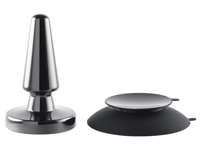 Anal Evolved Novelties Beginner Metal Plug Black Chrome Anal Evolved Novelties Beginner Metal Plug Black Chrome