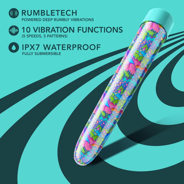 Blush Anal Limited Addiction Utopia 7 Inch Rechargeable Vibe Aqua