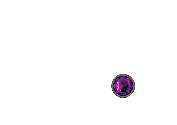 Cheeky Charms Gunmetal Metal Butt Plug Round Deep Purple Medium Viben Anal Cheeky Charms Gunmetal Metal Butt Plug Round Deep Purple Medium Viben Anal