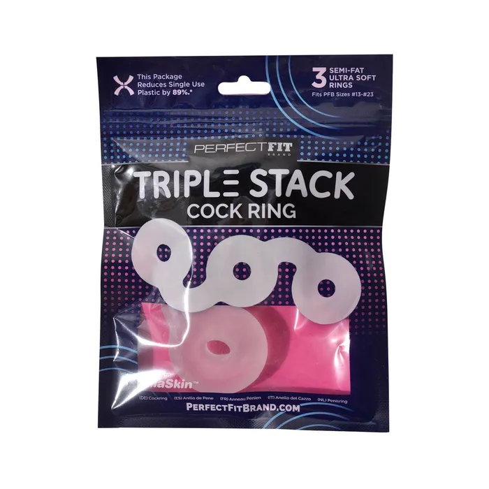 Male Sex Toys Perfect Fit Triple Donut Ring Clear Male Sex Toys Perfect Fit Triple Donut Ring Clear