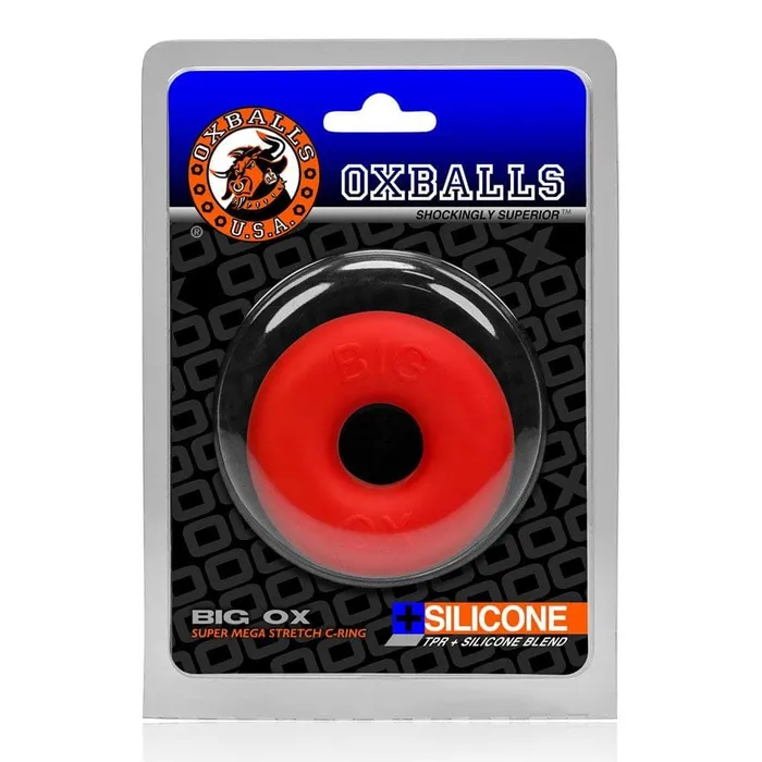 Vibrators Oxballs Big Ox Cockring Red Oxballs