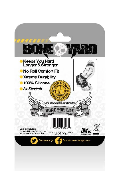 Anal Rascal Boneyard Silicone Ring 50mm Black